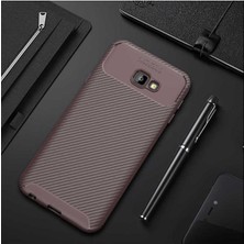Ermer Samsung Galaxy J4 Plus Uyumlu Karbon Görünümlü Premium Dayanıklı ve Ince Kılıf