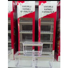 6 Lı Kahvaltılık Vakumlu Kapaklı