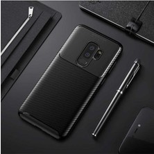 Ermer Samsung Galaxy S9 Plus Uyumlu Karbon Görünümlü Premium Dayanıklı ve Ince Kılıf