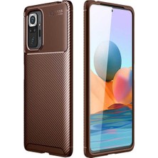 Ermer Xiaomi Redmi Note 10 Pro Uyumlu Karbon Görünümlü Premium Dayanıklı ve Ince Kılıf