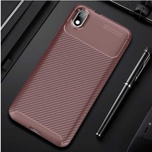 Ermer Xiaomi Redmi 7A Uyumlu Karbon Görünümlü Premium Dayanıklı ve Ince Kılıf