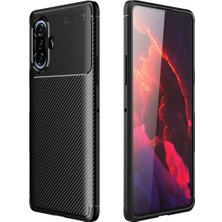 Ermer Xiaomi Redmi K40 Gaming Uyumlu Karbon Görünümlü Premium Dayanıklı ve Ince Kılıf