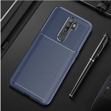 Ermer Oppo A5 2020 Uyumlu Karbon Görünümlü Premium Dayanıklı ve Ince Kılıf