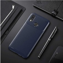 Ermer Huawei P20 Lite Uyumlu Karbon Görünümlü Premium Dayanıklı ve Ince Kılıf