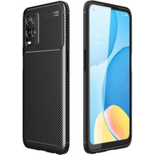 Ermer Oppo A54 4g Uyumlu Karbon Görünümlü Premium Dayanıklı ve Ince Kılıf