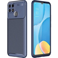 Ermer Oppo A15S Uyumlu Karbon Görünümlü Premium Dayanıklı ve Ince Kılıf