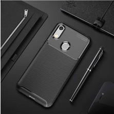 Ermer Huawei Y6S 2019 Uyumlu Karbon Görünümlü Premium Dayanıklı ve Ince Kılıf