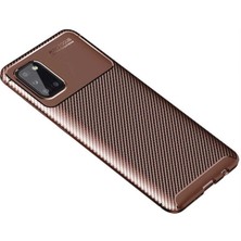 Ermer Samsung Galaxy A31 Uyumlu Karbon Görünümlü Premium Dayanıklı ve Ince Kılıf