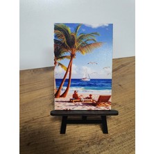 2 Adet Plaj Mini Tablo