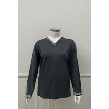 4826 Belgin Triko Bluz Battal