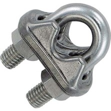 Çelik Halat Klemensi 10 Mm Paslanmaz Çelik Civatalı 5 Adet