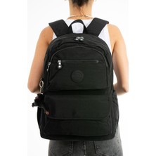 Suya Dayanıklı Kumaş Laptop Bölmeli Büyük Boy Okul Seyahat Sırt Çantası Sargınlar