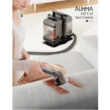 Auhma Koltuk ve Halı Yıkama Makinesi 2 Başlıklı Leke Çıkarıcı 450 Watt Siyah