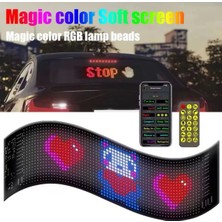 LED Panel Cama Yapışan Telefon Kontrollü LED Ekran Panel 16*64 LED Sayısı