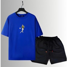 Edin Dzeko Sırt Futbol Forma Baskılı Unisex Kısa Kollu Tişört Regular Fit T-Shirt Şort Takımı