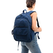 Srg Unisex Suya Dayanıklı Krinkıl Kumaş Çok Gözlü Orta Boy Laptop Okul ve Sırt Çantası 3013