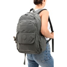 Srg Unisex Suya Dayanıklı Krinkıl Kumaş Çok Gözlü Orta Boy Laptop Okul ve Sırt Çantası 3013