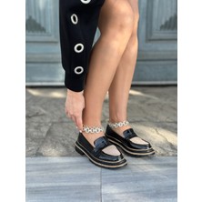 Newal Kristal Taşlı Loafer Gold