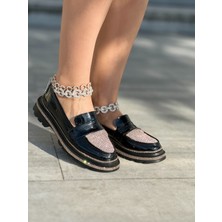 Newal Kristal Taşlı Loafer Gold