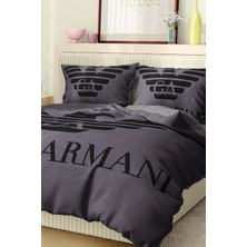 Marka Nevresim Takımı Çift Kişilik Pamuklu Saten Kumaş 6 Parça 3D Dijital Baskı Duvet Cover Set Model No:1