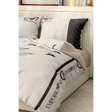 Marka Nevresim Takımı Çift Kişilik Pamuklu Saten Kumaş 6 Parça 3D Dijital Baskı Duvet Cover Set Model No:9