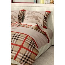 Marka Nevresim Takımı Çift Kişilik Pamuklu Saten Kumaş 6 Parça 3D Dijital Baskı Duvet Cover Set Model No:13