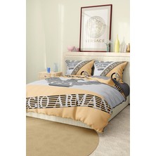 Marka Nevresim Takımı Çift Kişilik Pamuklu Saten Kumaş 6 Parça 3D Dijital Baskı Duvet Cover Set Model No:2