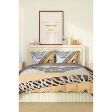 Marka Nevresim Takımı Çift Kişilik Pamuklu Saten Kumaş 6 Parça 3D Dijital Baskı Duvet Cover Set Model No:2