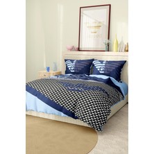 Marka Nevresim Takımı Çift Kişilik Pamuklu Saten Kumaş 6 Parça 3D Dijital Baskı Duvet Cover Set Model No:6