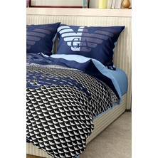 Marka Nevresim Takımı Çift Kişilik Pamuklu Saten Kumaş 6 Parça 3D Dijital Baskı Duvet Cover Set Model No:6