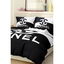 Marka Nevresim Takımı Çift Kişilik Pamuklu Saten Kumaş 6 Parça 3D Dijital Baskı Duvet Cover Set Model No:30