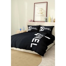 Marka Nevresim Takımı Çift Kişilik Pamuklu Saten Kumaş 6 Parça 3D Dijital Baskı Duvet Cover Set Model No:35