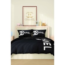 Marka Nevresim Takımı Çift Kişilik Pamuklu Saten Kumaş 6 Parça 3D Dijital Baskı Duvet Cover Set Model No:35