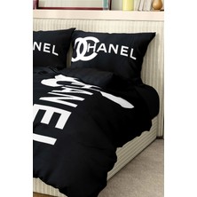 Marka Nevresim Takımı Çift Kişilik Pamuklu Saten Kumaş 6 Parça 3D Dijital Baskı Duvet Cover Set Model No:35