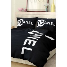 Marka Nevresim Takımı Çift Kişilik Pamuklu Saten Kumaş 6 Parça 3D Dijital Baskı Duvet Cover Set Model No:35