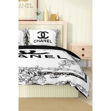 Marka Nevresim Takımı Çift Kişilik Pamuklu Saten Kumaş 6 Parça 3D Dijital Baskı Duvet Cover Set Model No:29