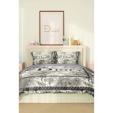 Marka Nevresim Takımı Çift Kişilik Pamuklu Saten Kumaş 6 Parça 3D Dijital Baskı Duvet Cover Set Model No:46