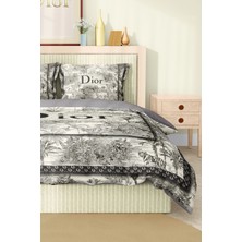 Marka Nevresim Takımı Çift Kişilik Pamuklu Saten Kumaş 6 Parça 3D Dijital Baskı Duvet Cover Set Model No:46