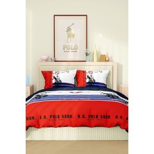 Marka Nevresim Takımı Çift Kişilik Pamuklu Saten Kumaş 6 Parça 3D Dijital Baskı Duvet Cover Set Model No:85