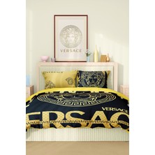Marka Nevresim Takımı Çift Kişilik Pamuklu Saten Kumaş 6 Parça 3D Dijital Baskı Duvet Cover Set Model No:92