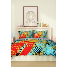 Marka Nevresim Takımı Çift Kişilik Pamuklu Saten Kumaş 6 Parça 3D Dijital Baskı Duvet Cover Set Model NO:105