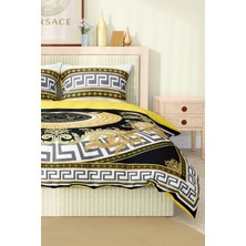 Marka Nevresim Takımı Çift Kişilik Pamuklu Saten Kumaş 6 Parça 3D Dijital Baskı Duvet Cover Set Model No:91