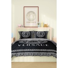 Marka Nevresim Takımı Çift Kişilik Pamuklu Saten Kumaş 6 Parça 3D Dijital Baskı Duvet Cover Set Model NO:106