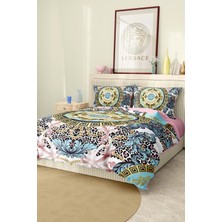 Marka Nevresim Takımı Çift Kişilik Pamuklu Saten Kumaş 6 Parça 3D Dijital Baskı Duvet Cover Set Model NO:116