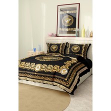 Marka Nevresim Takımı Çift Kişilik Pamuklu Saten Kumaş 6 Parça 3D Dijital Baskı Duvet Cover Set Model NO:108