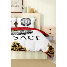 Marka Nevresim Takımı Çift Kişilik Pamuklu Saten Kumaş 6 Parça 3D Dijital Baskı Duvet Cover Set Model NO:114