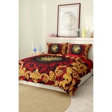 Marka Nevresim Takımı Çift Kişilik Pamuklu Saten Kumaş 6 Parça 3D Dijital Baskı Duvet Cover Set Model NO:115