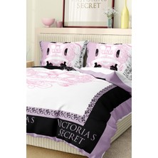 Marka Nevresim Takımı Çift Kişilik Pamuklu Saten Kumaş 6 Parça 3D Dijital Baskı Duvet Cover Set Model NO:123