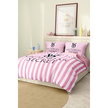 Marka Nevresim Takımı Çift Kişilik Pamuklu Saten Kumaş 6 Parça 3D Dijital Baskı Duvet Cover Set Model NO:124