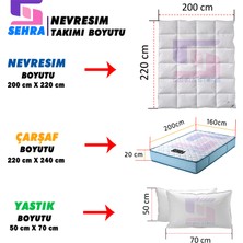 Lüks Dayanıklı Yumuşak Doğal Pamuklu Çift Kişilik Nevresim Takımı+ Lastiksiz Çarşaf+ 2 Yastık Kılıfı